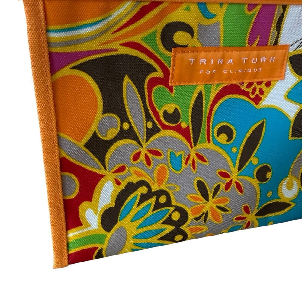Trina Turk Clinique Colorful Floral Cosmetic Bag - Picture 3 of 5
